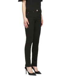 Versace Black Swarovski Medusa Jeans