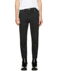 3.1 Phillip Lim Black Tapered Cropped Jeans