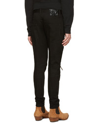 DSQUARED2 Black Zippered Military Jeans