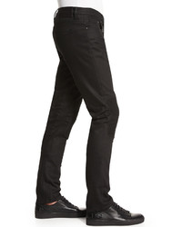 Belstaff Blackrod Slim Stretch Jeans With Knee Panels Black