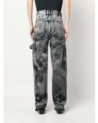 DARKPARK Bleached Effect High Waisted Jeans