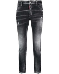 DSQUARED2 Bleached Effect Slim Cut Jeans