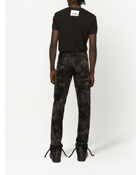 Dolce & Gabbana Bleached Effect Straight Leg Jeans