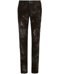 Dolce & Gabbana Bleached Effect Straight Leg Jeans