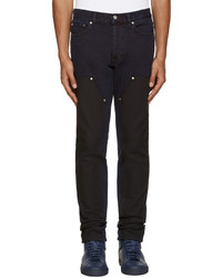 Givenchy Blue Black Panel Jeans