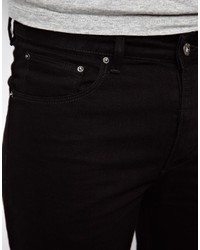 Asos Brand Flare Jeans In Black