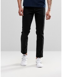 Asos Brand Stretch Slim Jeans In 125oz In True Black