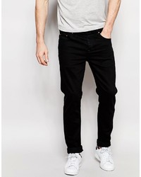Asos Brand Stretch Slim Jeans In 125oz True Black