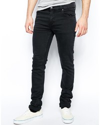 Cheap Monday Tight Skinny Jeans In Overdye Almost Black