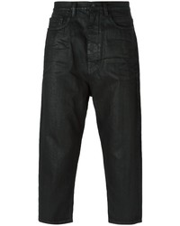 Rick Owens DRKSHDW Coated Cropped Jeans