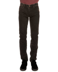 Givenchy Copper Stud Slim Fit Faded Jeans Black