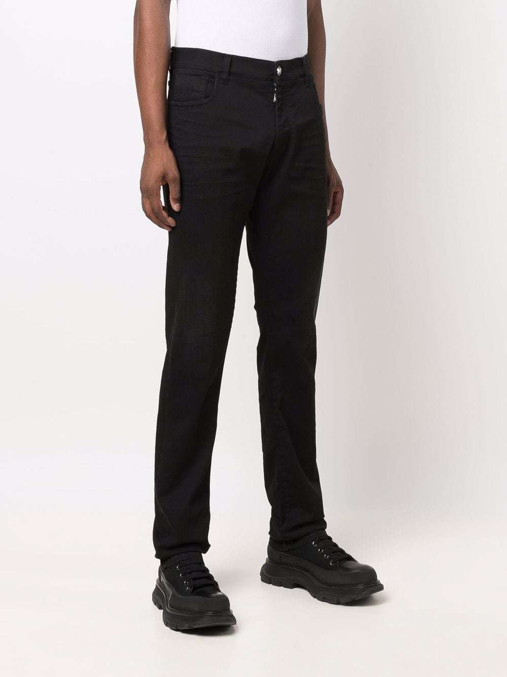 Billionaire Crest Super Straight Jeans, $609 | farfetch.com | Lookastic