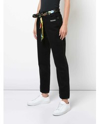 Off-White Cropped Foulard Jeans