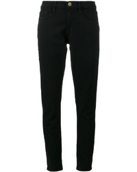 Frame Denim Le Garcon Black Mid Rise Skinny Jeans