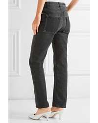 Opening Ceremony Dip Mid Rise Straight Leg Jeans Black
