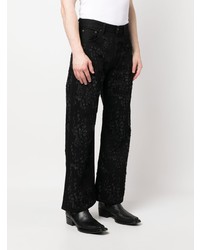 Acne Studios Distressed High Waisted Flared Jeans