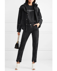 Givenchy Distressed Mid Rise Slim Leg Jeans