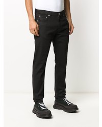 Alexander McQueen Dragon Patch Tapered Jeans