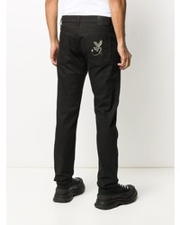Alexander McQueen Dragon Patch Tapered Jeans