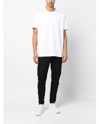 Attachment Drawstring Tapered Leg Jeans