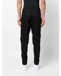 Attachment Drawstring Tapered Leg Jeans