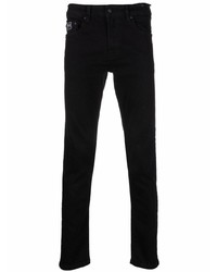 VERSACE JEANS COUTURE Embroidered Logo Skinny Jeans