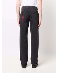Moncler Embroidered Logo Straight Leg Jeans