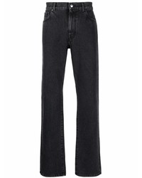 Moncler Embroidered Logo Straight Leg Jeans