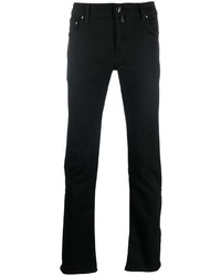 Jacob Cohen Embroidered Logo Straight Leg Jeans