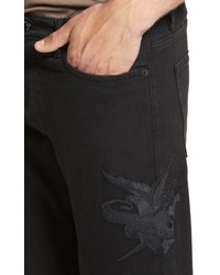 The Kooples Embroidered Slim Fit Jeans