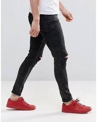 Religion Extreme Super Stretch Jeans With Rips