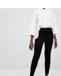 ASOS DESIGN Farleigh High Waist Slim Mom Jeans In Clean Black