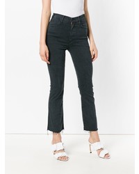 Mother Frayed Cropped Jeans