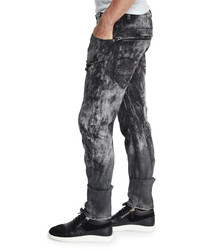 G Star G Star Arc 3d Bleach Effect Slim Fit Stretch Denim Jeans Black