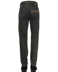 Givenchy 16cm Cuban Fit Studs Cotton Denim Jeans