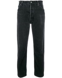 RE/DONE High Rise Crop Straight Jeans