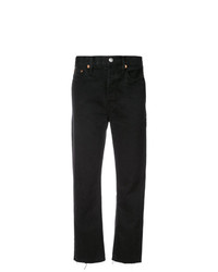 RE/DONE High Rise Pipe Jeans