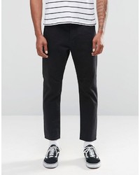 Cheap Monday In Law Tapered Jeans Rinse Black Cropped