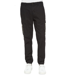 J Brand Jeans Aviator Stretch Knit Flight Pants Black