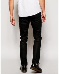 Weekday Jeans Friday Skinny Fit Coated Black