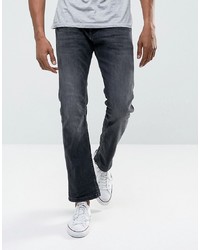 Esprit Jeans In Straight Fit Washed Black Organic Denim