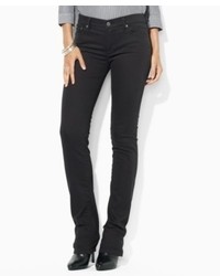 Lauren Ralph Lauren Lauren Jeans Co Jeans Slimming Modern Straight Leg Black Wash