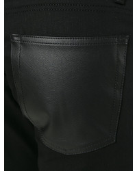 Alexander McQueen Leather Patch Pocket Jeans