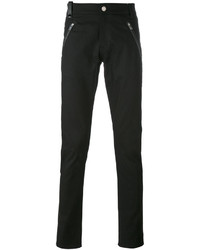 Alexander McQueen Leather Patch Pocket Jeans