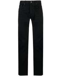 Tom Ford Logo Patch Mid Rise Slim Fit Jeans