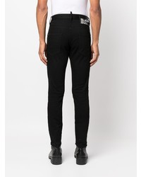 DSQUARED2 Logo Patch Slim Cut Jeans