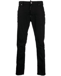 DSQUARED2 Logo Patch Slim Cut Jeans