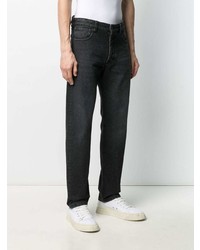 Ami Paris Logo Patch Straight Leg Jeans