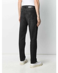 Ami Paris Logo Patch Straight Leg Jeans