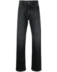 Ami Paris Logo Patch Straight Leg Jeans